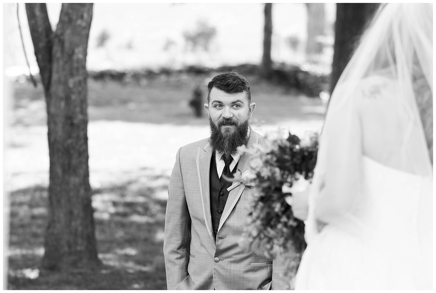  Nothing beats the face of a groom seeing his bride for the first time.  